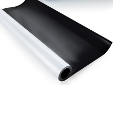 Flexible soft rubber plastic magnet with white PVC
